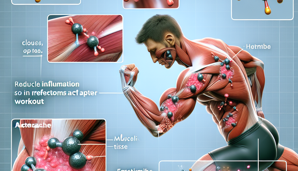 Ezetimibe's role in reducing post-workout muscle inflammation