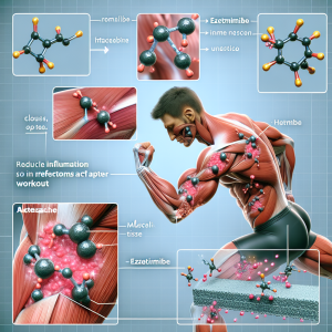Ezetimibe's role in reducing post-workout muscle inflammation