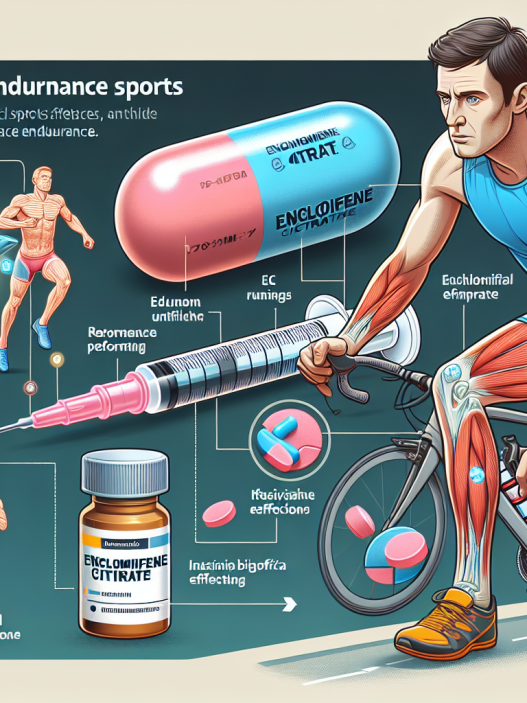 Therapeutic use of enclomifene citrate in endurance sports