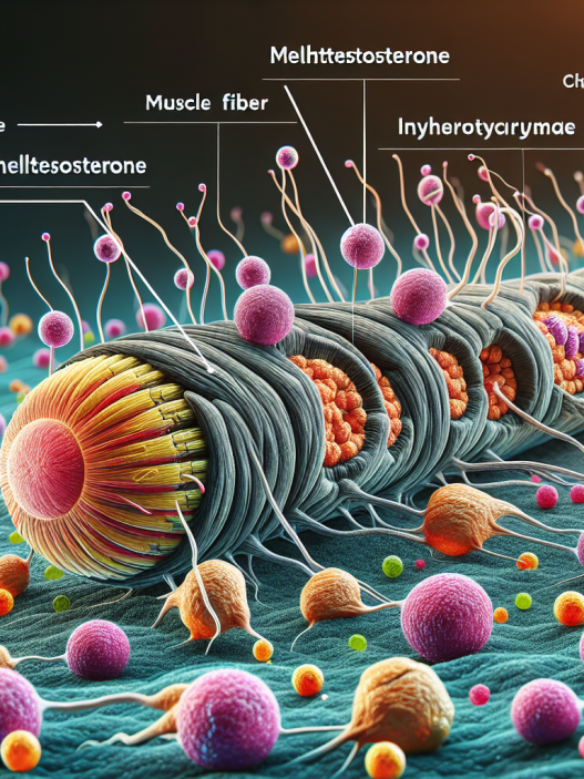 Muscle fiber hypertrophy with methyltestosterone