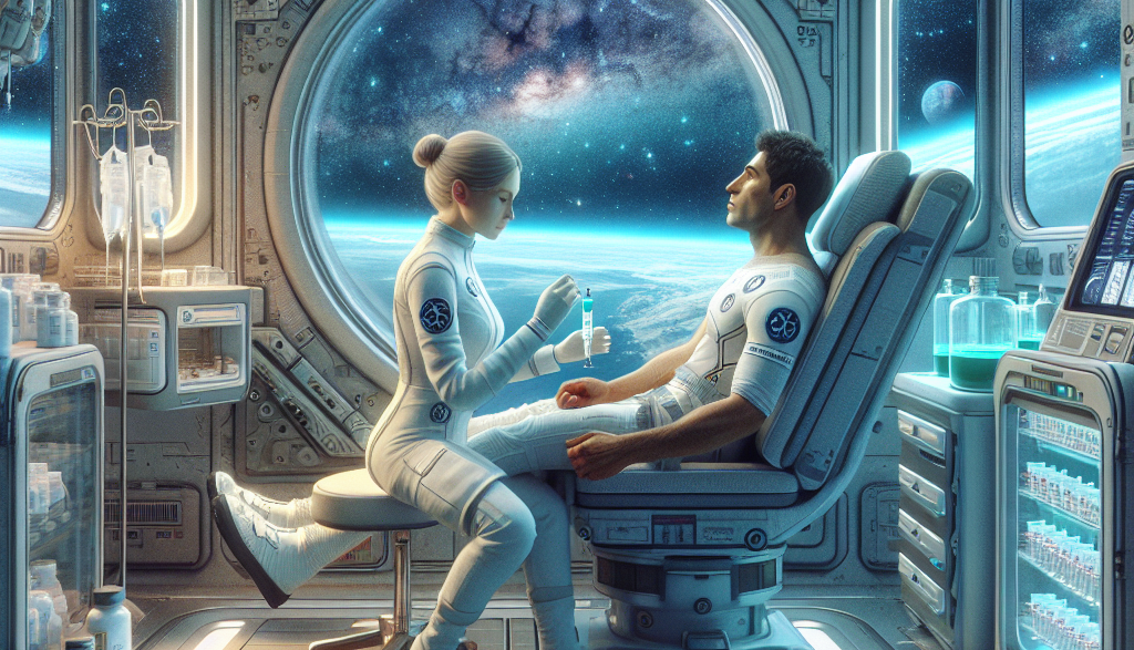 Space medicine and oxandrolone