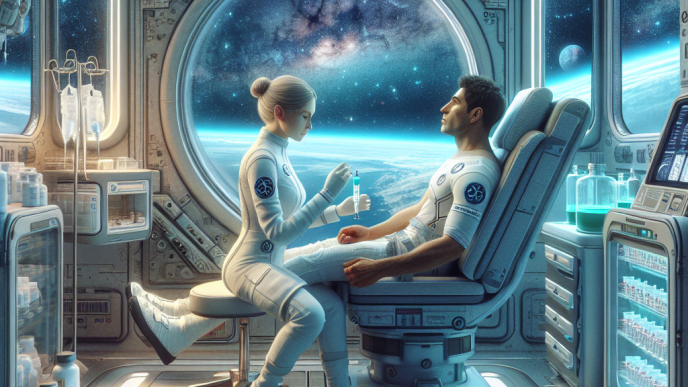 Space medicine and oxandrolone