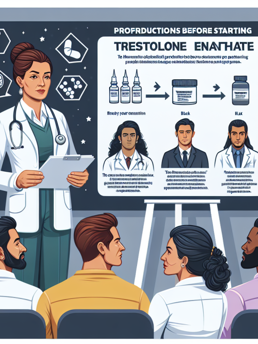 Precautions before starting trestolone enantato