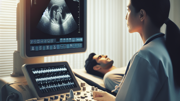 Ultrasound monitoring during trestolone enantato therapy